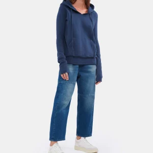 NILI LOTAN Sweatshirt Janie Coton Bleu Canard 17