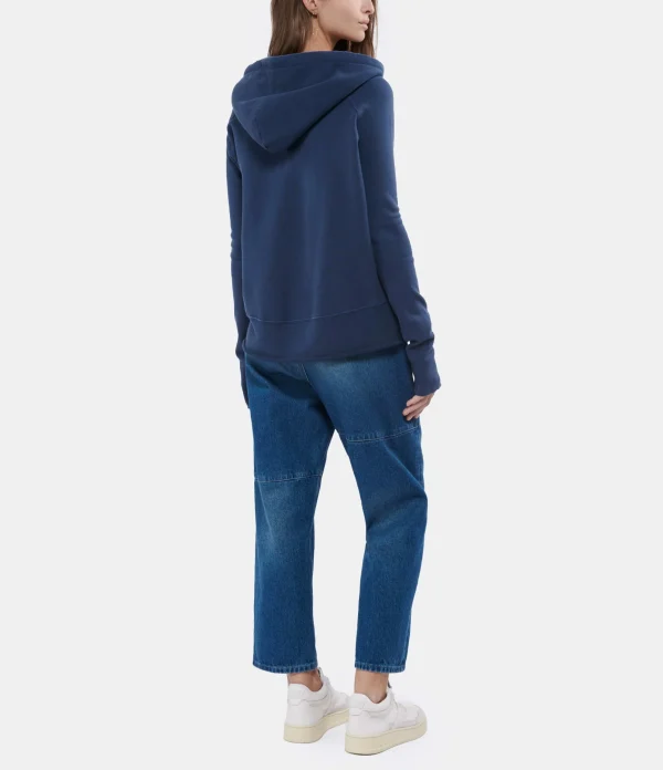 NILI LOTAN Sweatshirt Janie Coton Bleu Canard 7