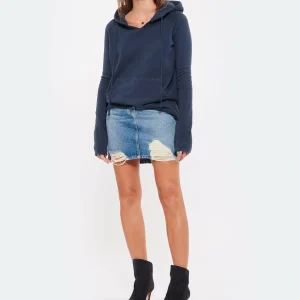 NILI LOTAN Sweatshirt Janie Coton Bleu Canard 21