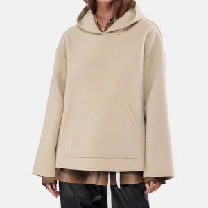 MM6 MAISON MARGIELA Pull à Capuche Laine Beige 11