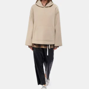 MM6 MAISON MARGIELA Pull à Capuche Laine Beige 13