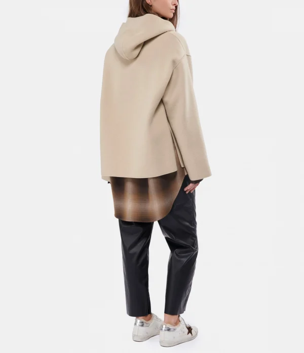 MM6 MAISON MARGIELA Pull à Capuche Laine Beige 6