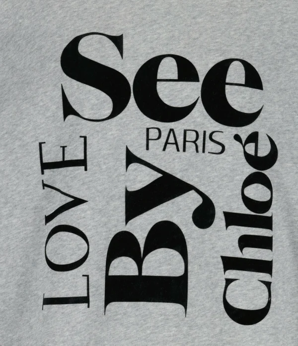 SEE BY CHLOE Sweatshirt Coton Gris 3