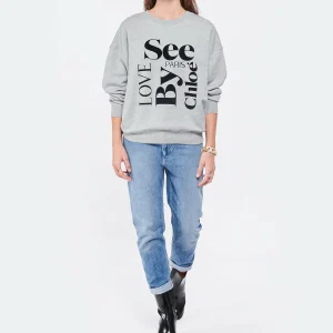 SEE BY CHLOE Sweatshirt Coton Gris 13