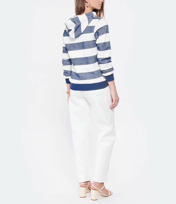 SEE BY CHLOE Sweatshirt Rayures Coton Bleu 6