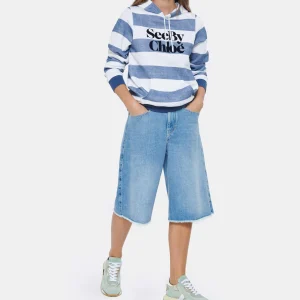 SEE BY CHLOE Sweatshirt Rayures Coton Bleu 19