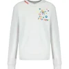 MIRA MIKATI Sweatshirt Open Your Heart Coton Blanc 19