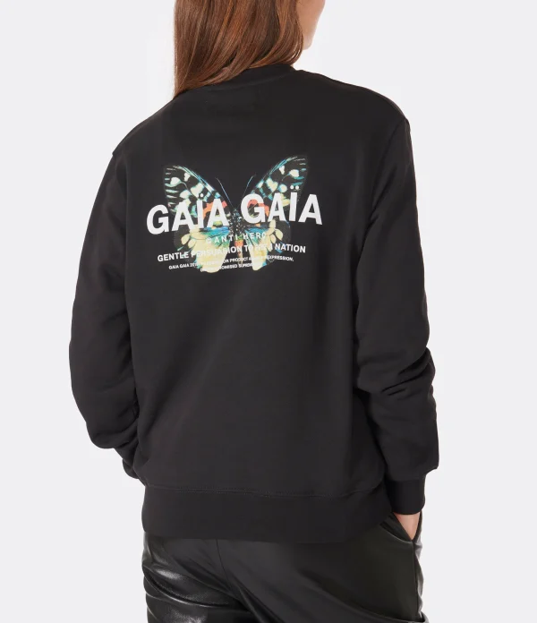 GAÏA GAÏA Sweatshirt Thalia Loose Fit Coton Noir 4