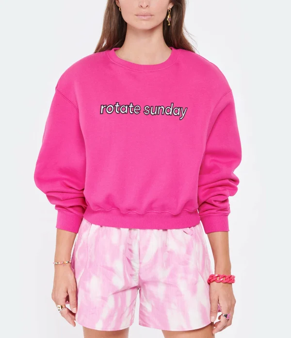 ROTATE Sweatshirt Cece Coton Fushia 4