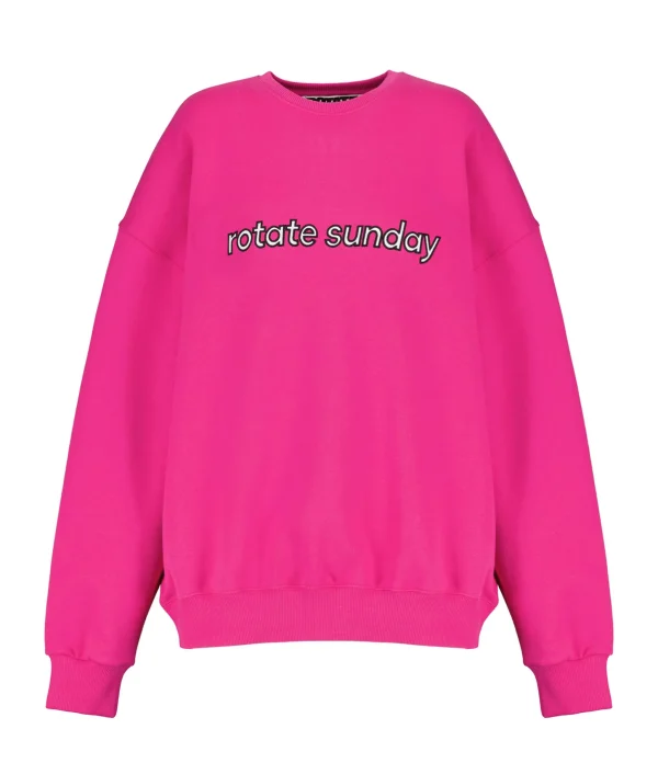 ROTATE Sweatshirt Iris Coton Fuchsia 1