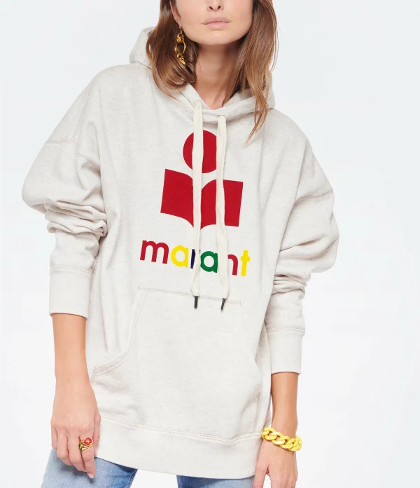 ISABEL MARANT ÉTOILE Sweatshirt Mansel Coton Écru, Capsule Color Playground 4