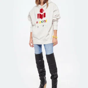 ISABEL MARANT ÉTOILE Sweatshirt Mansel Coton Écru, Capsule Color Playground 13