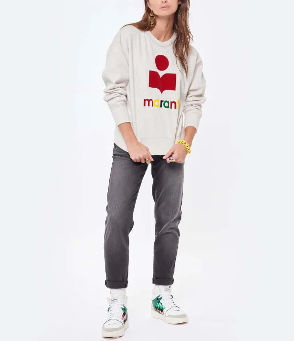 ISABEL MARANT ÉTOILE Sweatshirt Mobyli Coton Écru, Capsule Color Playground 5