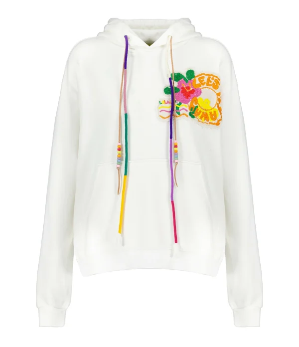 MIRA MIKATI Sweatshirt Hoodie Sydney Coton Blanc 1