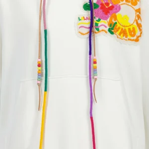 MIRA MIKATI Sweatshirt Hoodie Sydney Coton Blanc 9