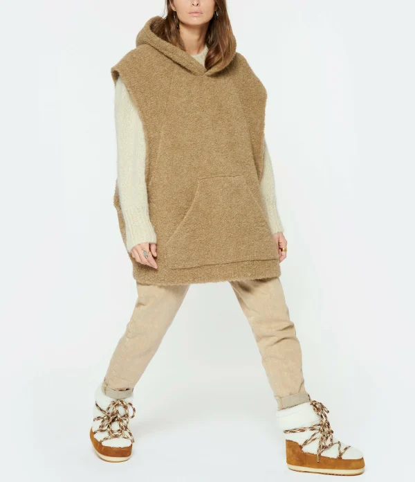 SHERPA Sweat Hoodie Oversized Nyima Alpaga Camel 5