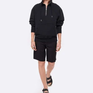 AMI PARIS Sweatshirt Zippé Unisexe Ami De Cœur Coton Biologique Noir 13