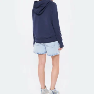 NILI LOTAN Sweatshirt Hoodie Janie Coton Bleu Marine 13