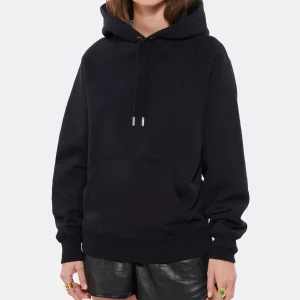 AMI PARIS Sweatshirt Hoodie Unisexe Ami De Cœur Coton Biologique Noir 11