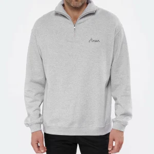 MAISON LABICHE Sweatshirt Unisexe Amour Coton Biologique Gris Clair Chiné 20