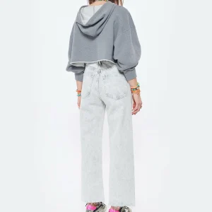 GOLDEN GOOSE Sweatshirt Crop Golden Coton Gris 16