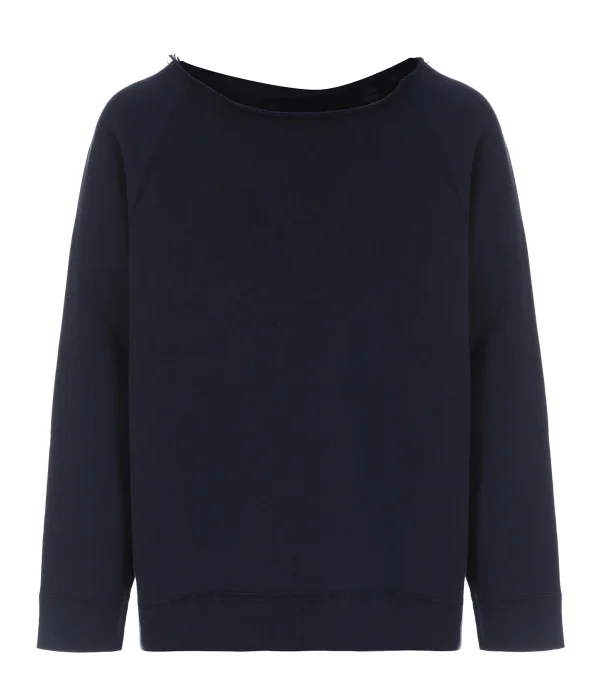 NILI LOTAN Sweatshirt Luka Coton Bleu Marine 1