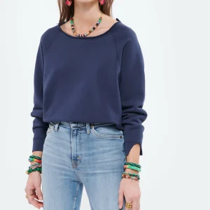 NILI LOTAN Sweatshirt Luka Coton Bleu Marine 11