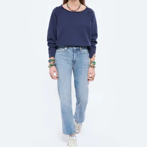 NILI LOTAN Sweatshirt Luka Coton Bleu Marine 13