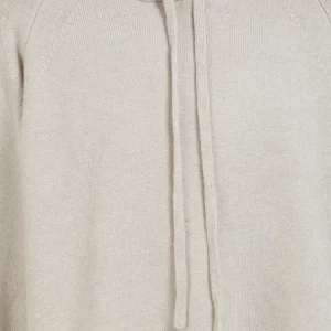 JOSEPH Sweatshirt Hoodie Soie Coton Beige 9