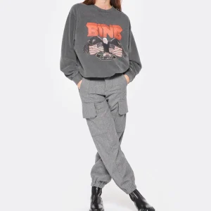 ANINE BING Sweatshirt Vintage Coton Noir 13