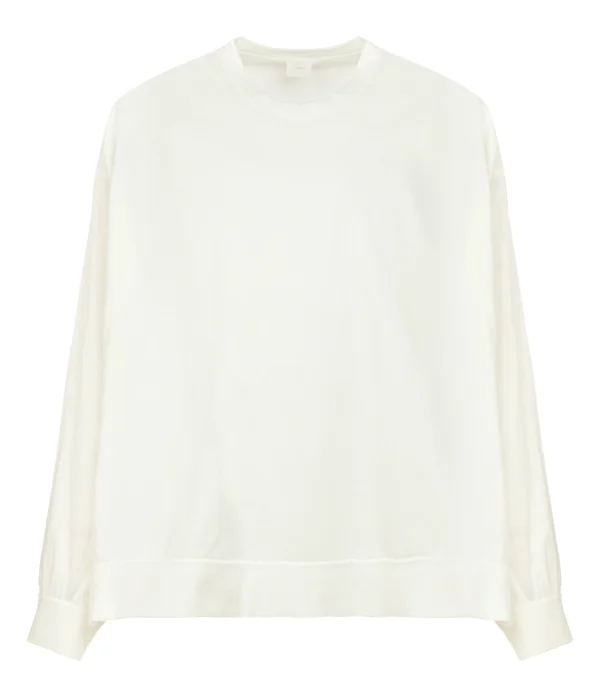 CT PLAGE Sweatshirt Coton Blanc 1