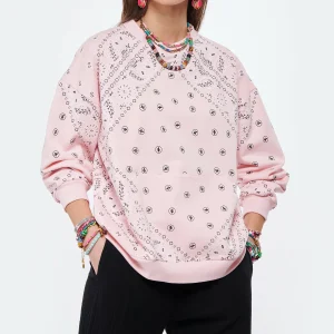 ARIZONA LOVE Sweatshirt Coton Bandana Rose 12