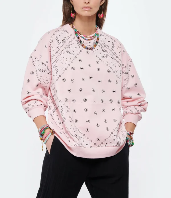 ARIZONA LOVE Sweatshirt Coton Bandana Rose 4