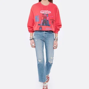 MOTHER Sweatshirt The Drop Square Coton Think Sideways 14