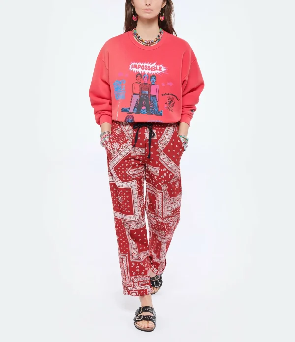 MOTHER Sweatshirt The Drop Square Coton Think Sideways 7