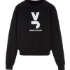 JEANNE VOULAND Sweatshirt Gais Logo JV Molleton Noir 17