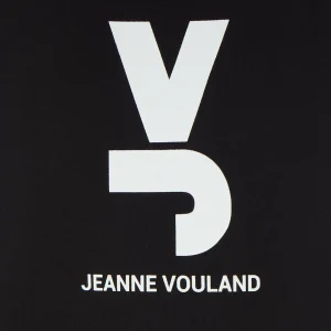 JEANNE VOULAND Sweatshirt Gais Logo JV Molleton Noir 10