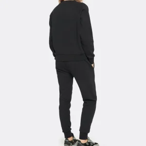 JEANNE VOULAND Sweatshirt Gais Logo JV Molleton Noir 18