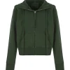 NILI LOTAN Sweatshirt Zippé Callie Vert, Capsule Campus Green 14