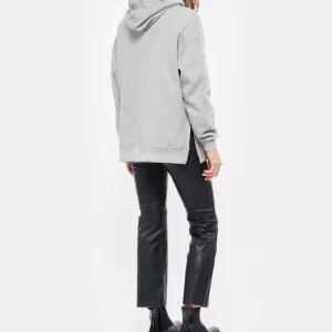 GANNI Sweatshirt Hoodie Software Isoli Coton Biologique Gris Paloma 10