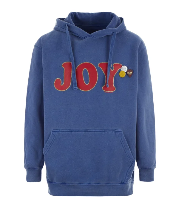 NEWTONE Sweatshirt Jagger Joy Coton Flo Bleu 1