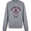 GOLDEN GOOSE Sweatshirt Homme Archibald Crew Coton Gris 14