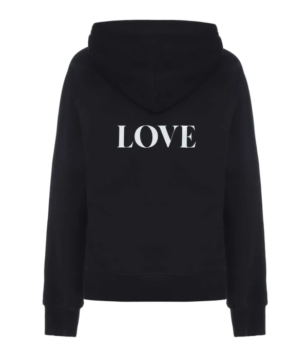 JEANNE VOULAND Sweatshirt Hoodie Edson Coton Noir 3