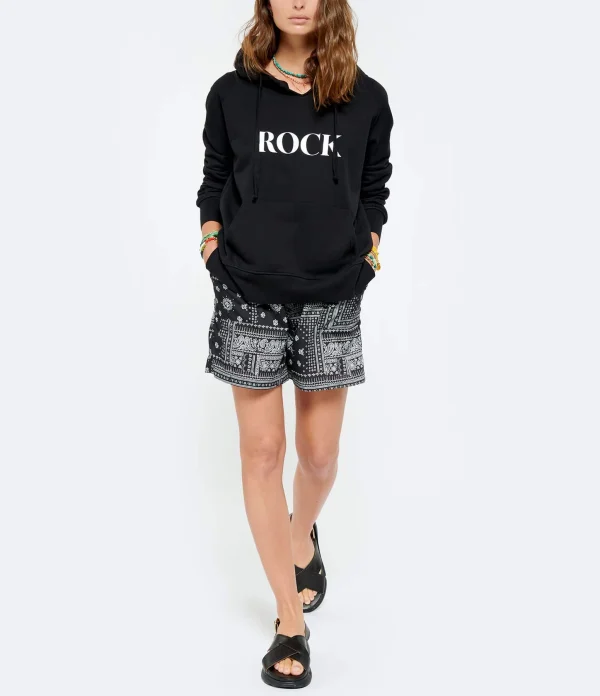 JEANNE VOULAND Sweatshirt Hoodie Edson Coton Noir 7