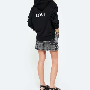 JEANNE VOULAND Sweatshirt Hoodie Edson Coton Noir 21