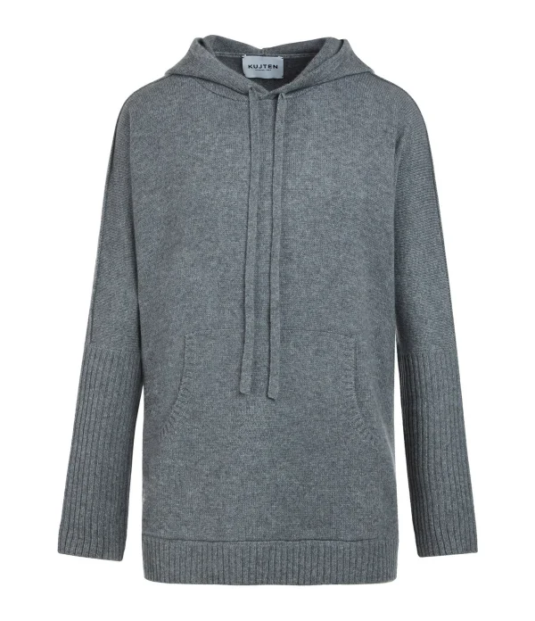 KUJTEN Sweatshirt Reena Oversize Cachemire Gris Flanelle 1