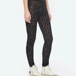 AMI PARIS Legging Ami De Cœur Coton Noir 13