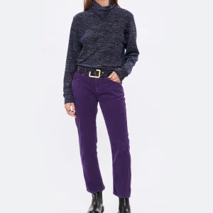 MODETROTTER Pantalon Elias Coton Violet 12