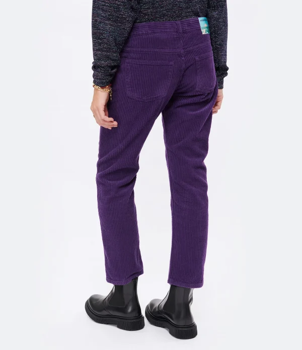 MODETROTTER Pantalon Elias Coton Violet 6