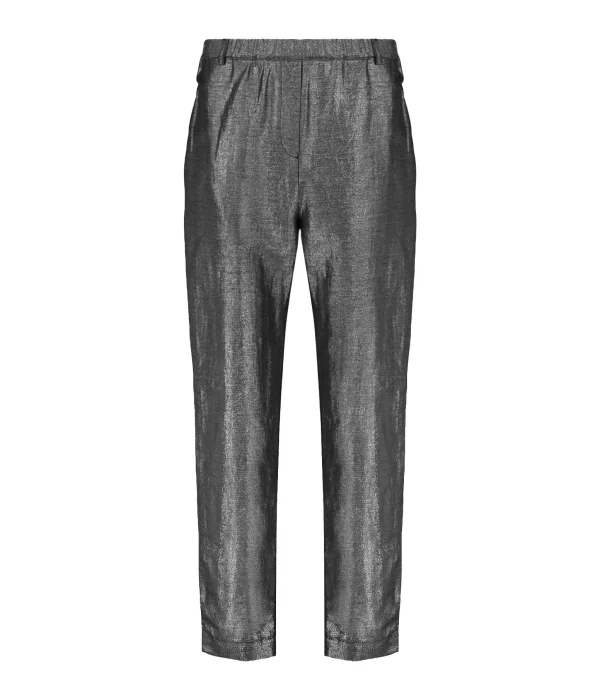 JEANNE VOULAND Pantalon Hana Lin Lurex Noir 1